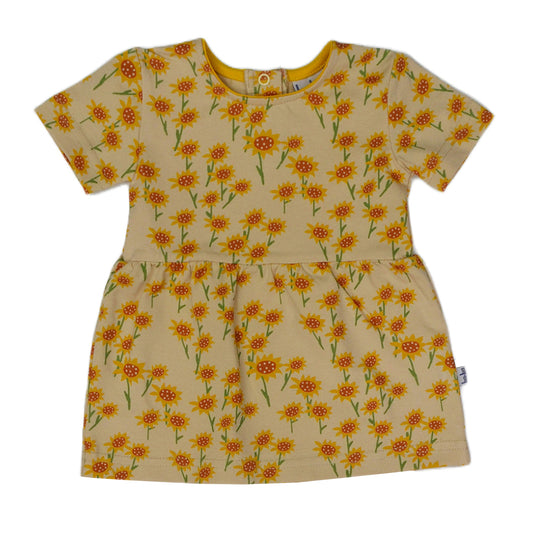 Coco Baby Dress - Jersey Lycra Aop - Sunflowers