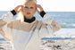 Sweater Nina Nicky Velours - Ecru 2 Tone
