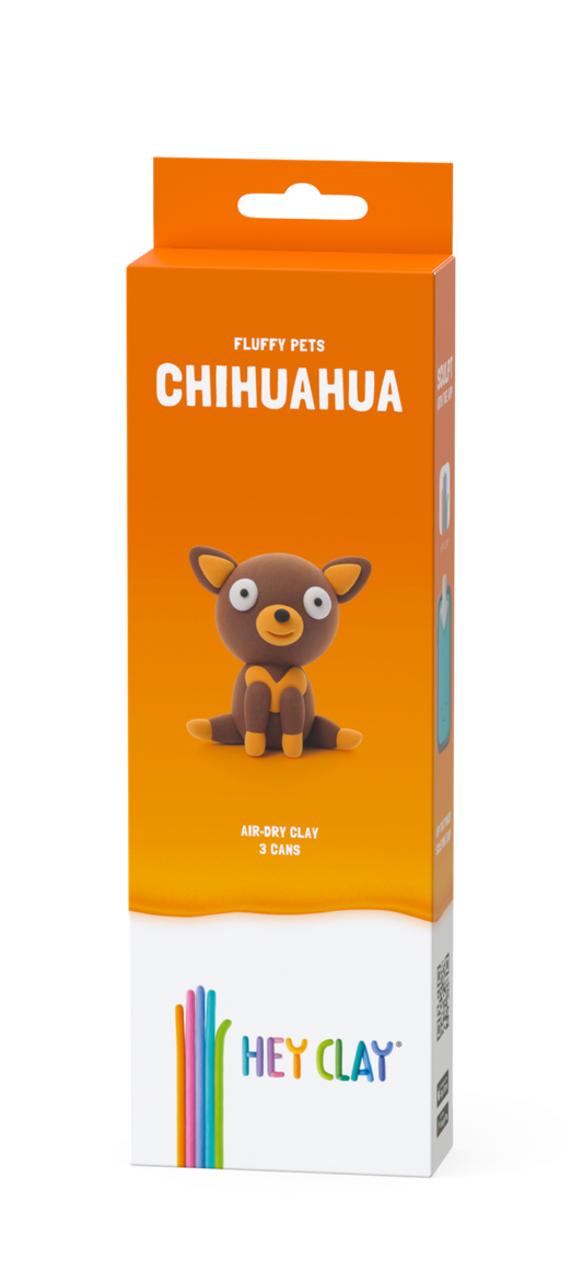 HeyClay Fluffy Pets Chihuahua 3 Cans