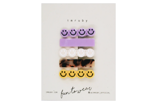 Smiley Set Of 5 Clips