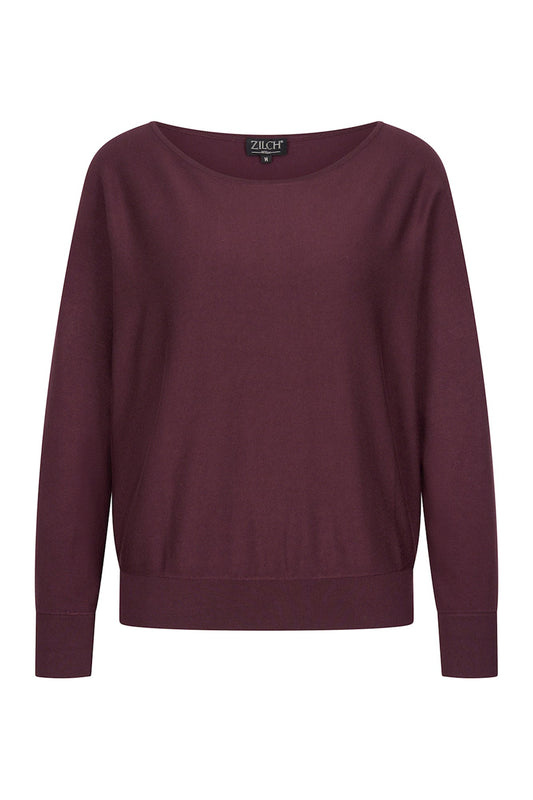 Top Bat Sleeve - Aubergine