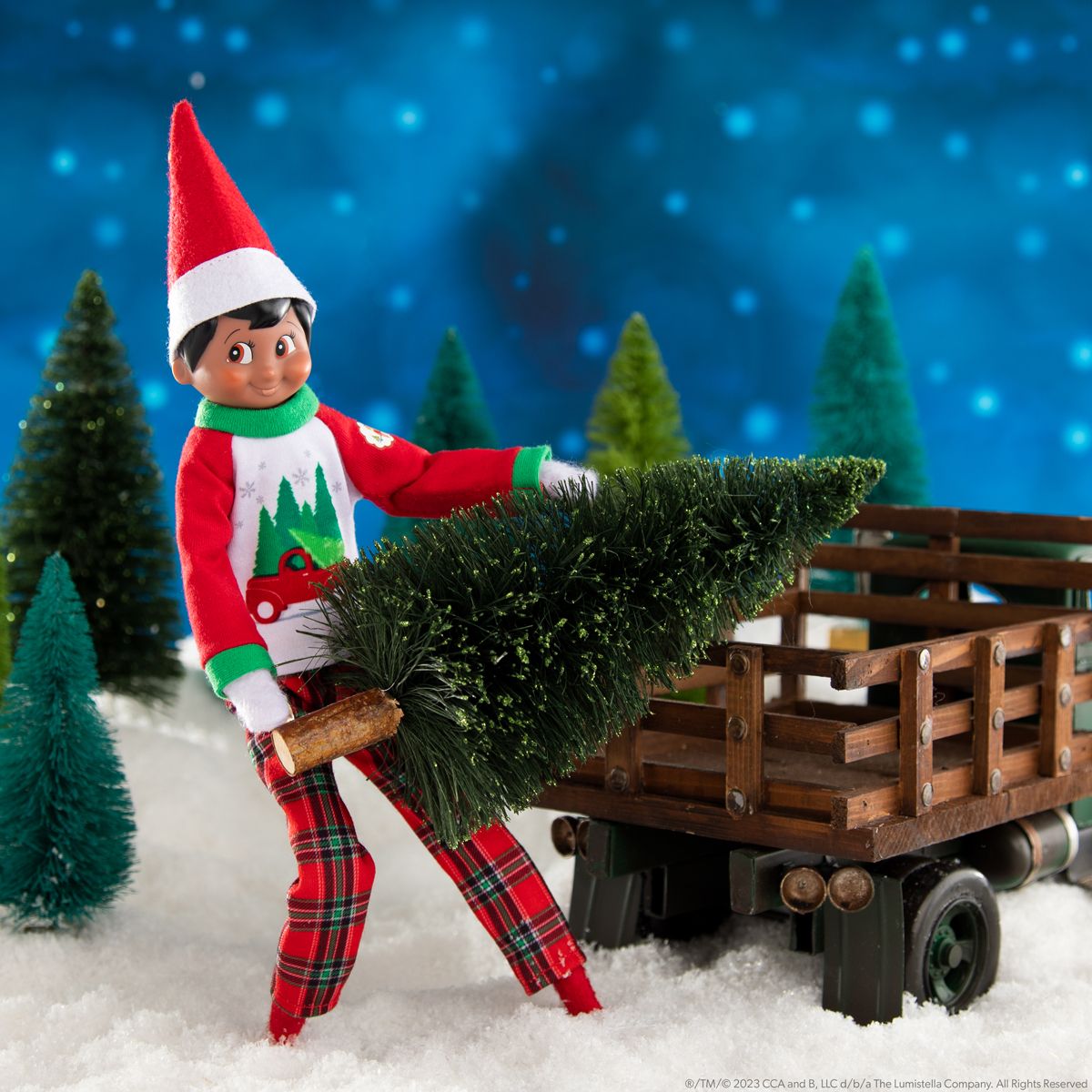 The Elf On The Shelf Claus Couture Bomen en Boerderij Pyjama