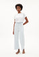 Enijaa Cropped Denim Loose Fit - Blue White
