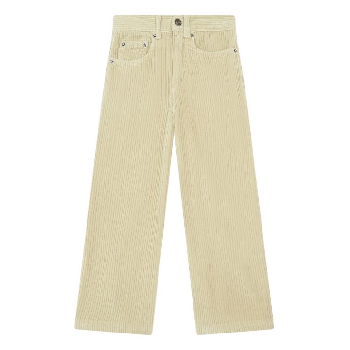 Velvet Organic Cotton Trousers - Cream