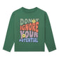 Long Sleeved Organic Cotton T-shirt - Green