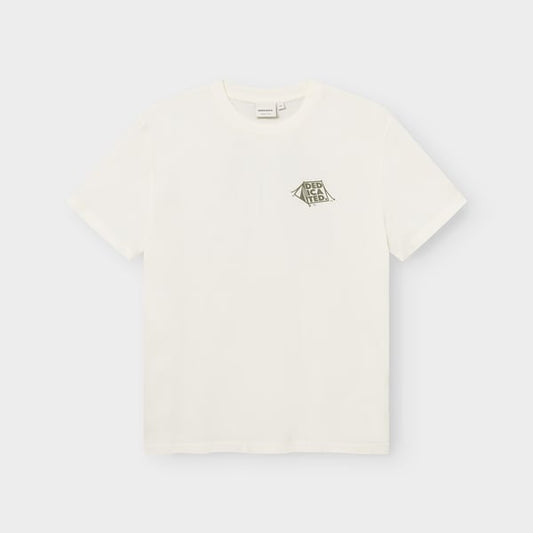 T-shirt Stockholm Camp crew off-white