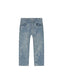 Denim wide fit light blue quares
