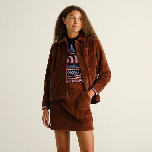 Skirt Majorna Corduroy Cappucinno Brown