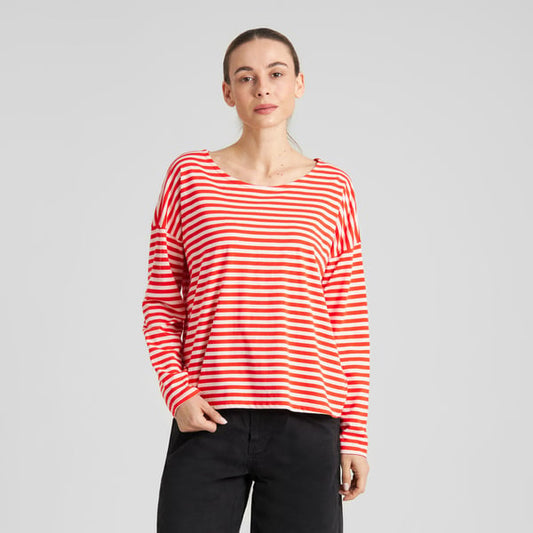Top Humledal Stripes Grenadine Red Gots