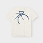 T-shirt Stockholm Painted side bike Off-white