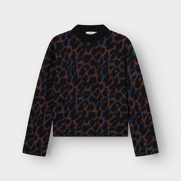 Sweater Limhamn - Leopard multi color