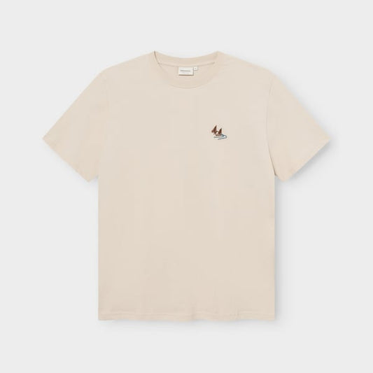 T-shirt Stockholm Camp creek oat white rainy day