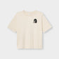 T-shirt Vadstena  - Curious Cat Oat White