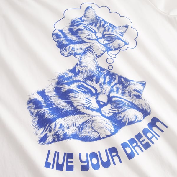 T-shirt Vadstena  - Live Your Dream Off-White Gots