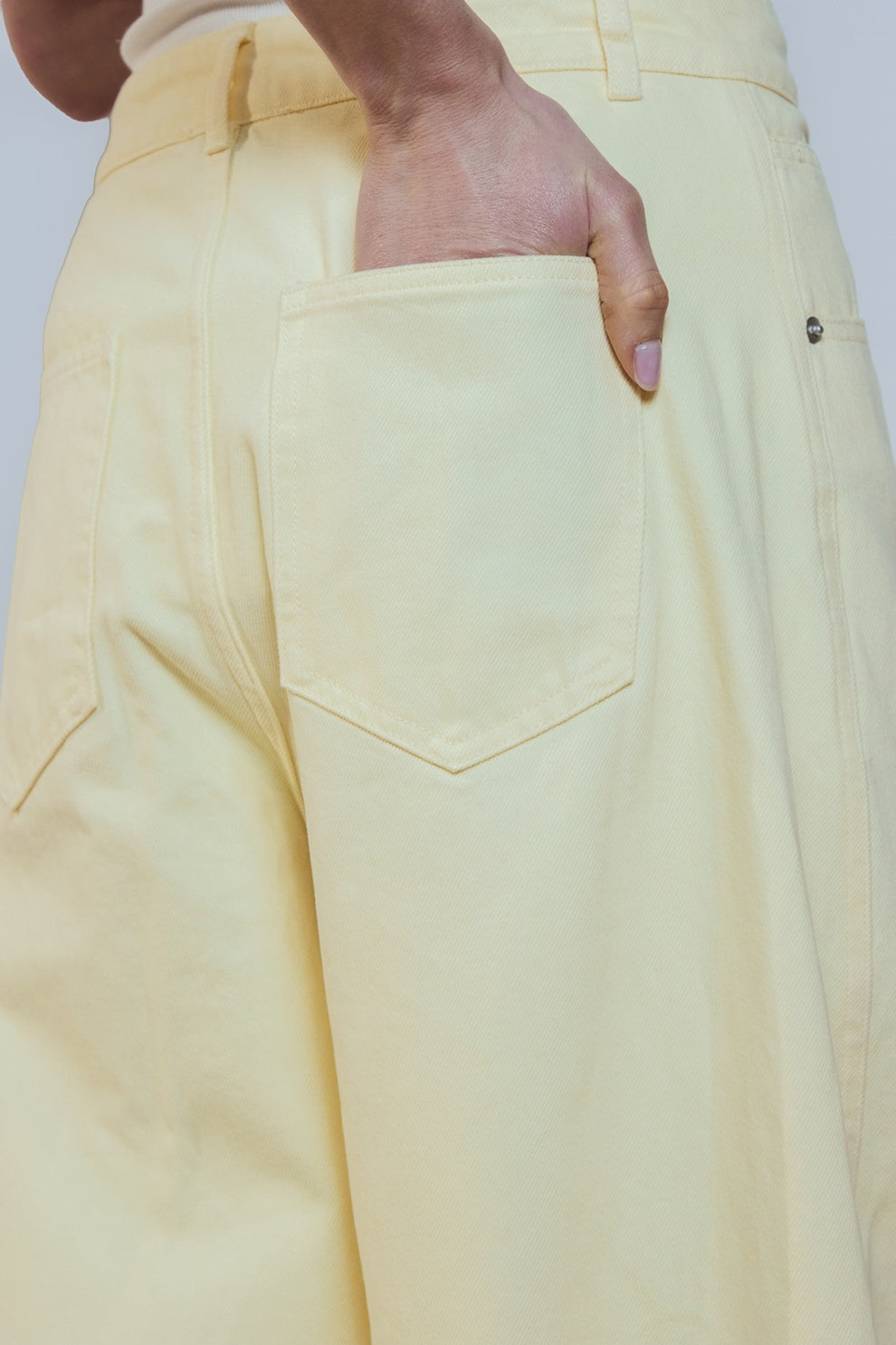 Trousers lemon yellow
