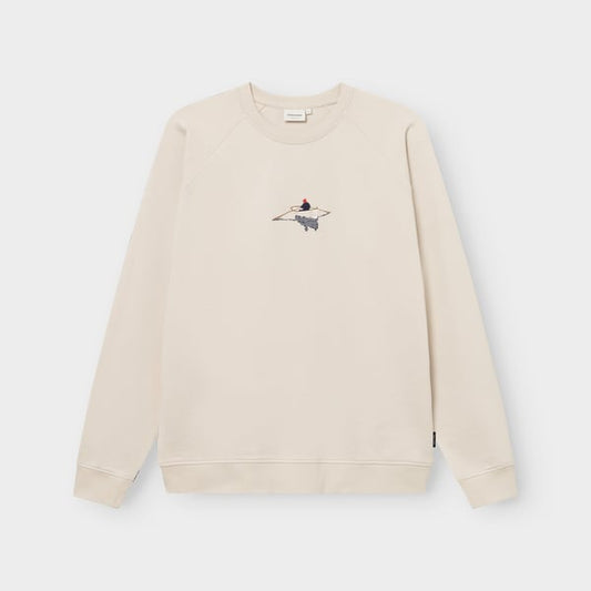 Sweatshirt Malmoe Rowing boat Oat white  Rainy day