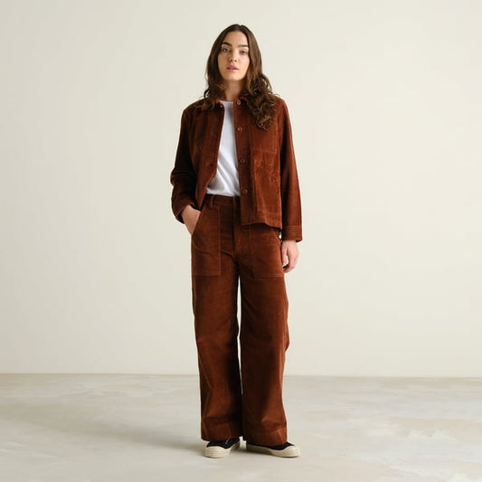 Workwear Pants - Vara Corduroy - Cappuccino Brown
