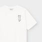 T-shirt Vadstena  - Heart Cat Off-White