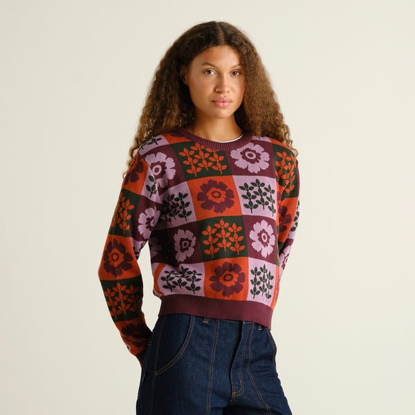 Sweater Arendal - Nature Check Multi Color