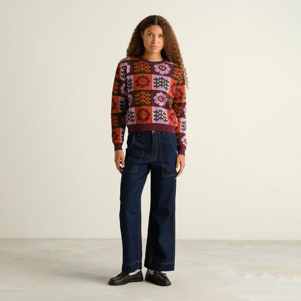 Sweater Arendal - Nature Check Multi Color