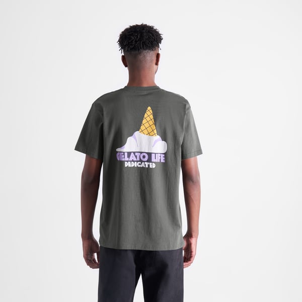 T-Shirt Stockholm Gelato Life Charcoal GOTS