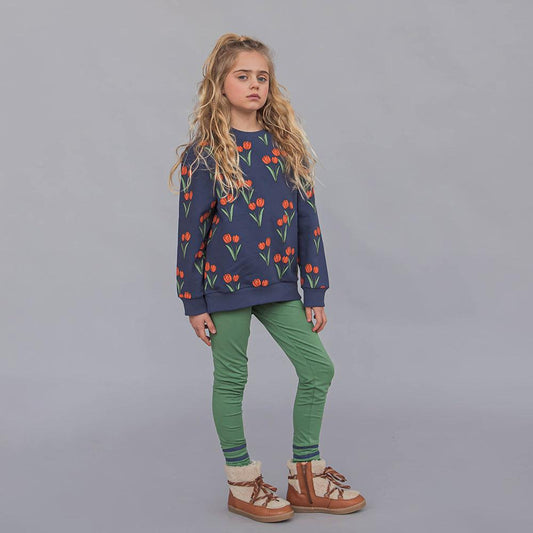 Tulips - Girls Sweater With Split