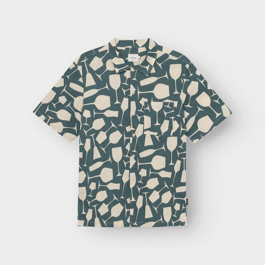 Shirt Brantevik Wine Cups Mediterranea Green GOTS