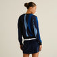 Sweater Arendal - Wavy stripe blue