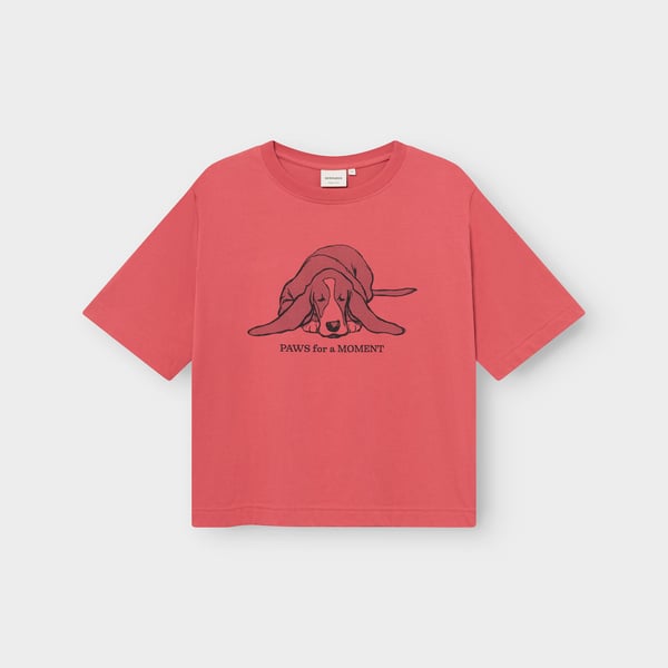 T-shirt Vadstena  Paws for moments Holly red berry