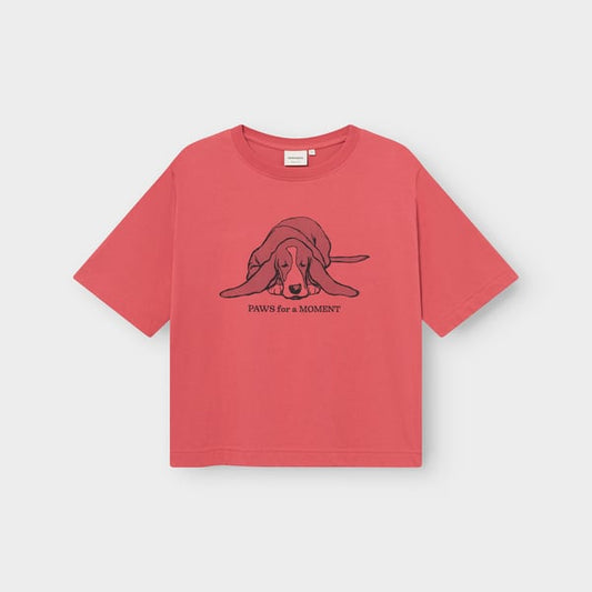 T-shirt Vadstena  Paws for moments Holly red berry