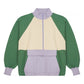 Color Block Zip Top Thumb Holes