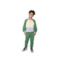 Color Block Zip Top Thumb Holes