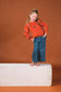Gea Sweater Velvet Velours - Ostrich