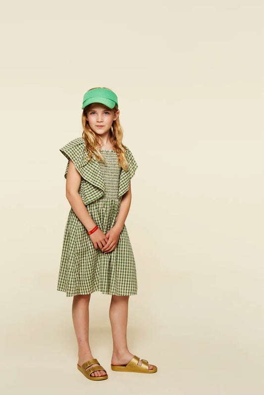 Esther Dress - Dill Check
