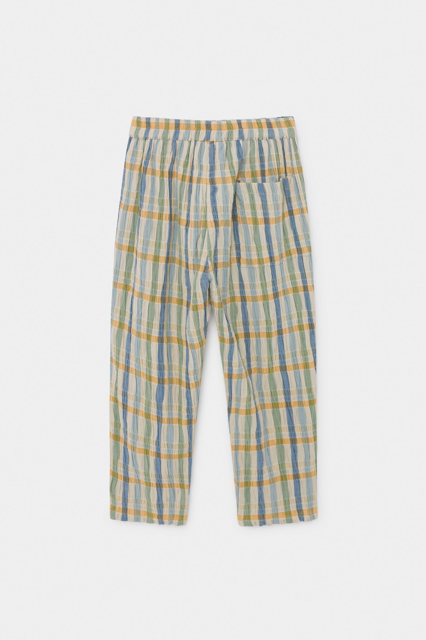 checker baggy trousers