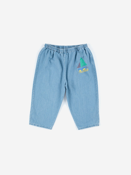 Multicolor Sail Boat - Woven Trousers  Baby