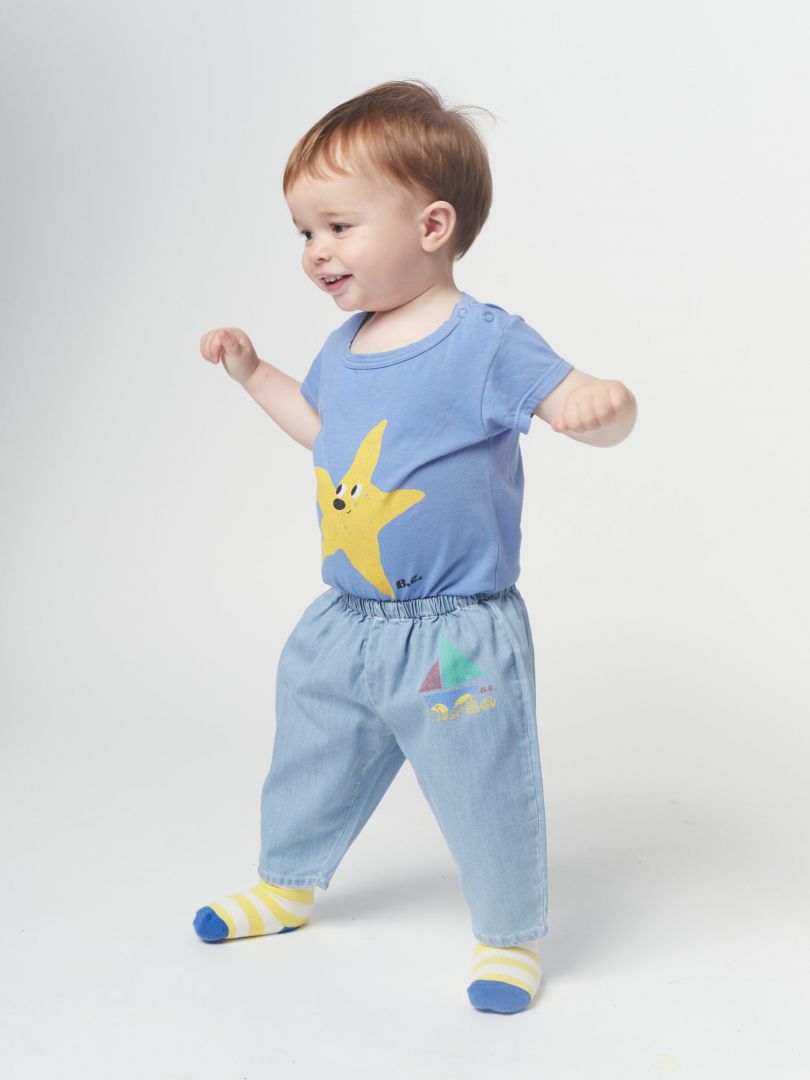 Multicolor Sail Boat - Woven Trousers  Baby
