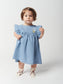 Pelican Ruffle - Woven Dress  Baby