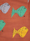 Multicolor Fish All Over - Woven Pants