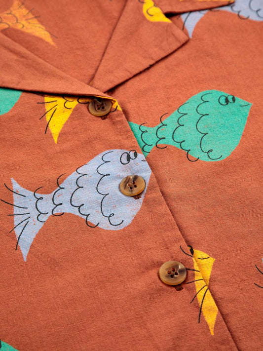 Multicolor Fish All Over - Woven Shirt