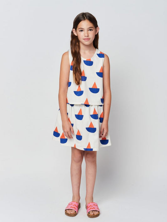 Sail Boat All Over - Woven Skirt