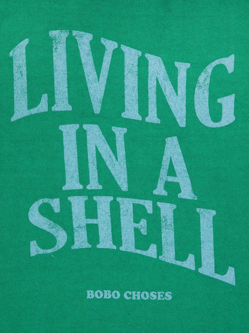 Living In A Shell - Green Tote Bag