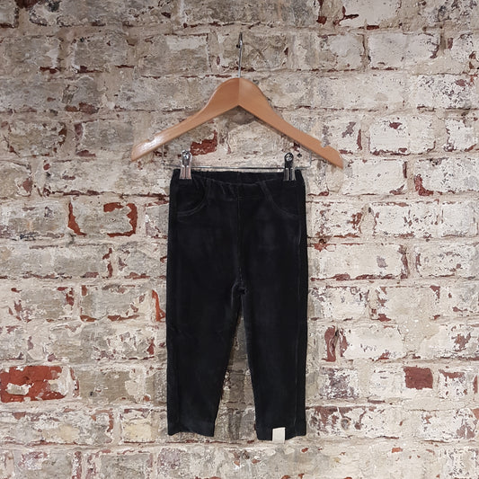 Mora Velour Pant - Black