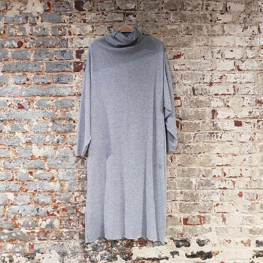 Knitted Dress Kozy - Lichtgrijsmelée