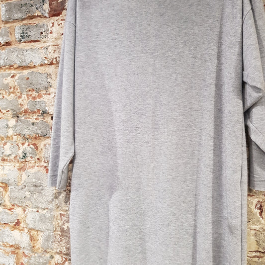 Knitted Dress Kozy - Lichtgrijsmelée