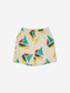 *Multicolor Sail Boat All Over - Bermuda Shorts