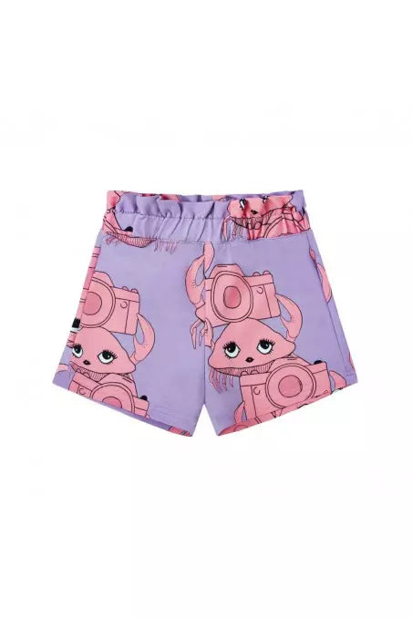 Crabi Purple - Paperbag Shorts