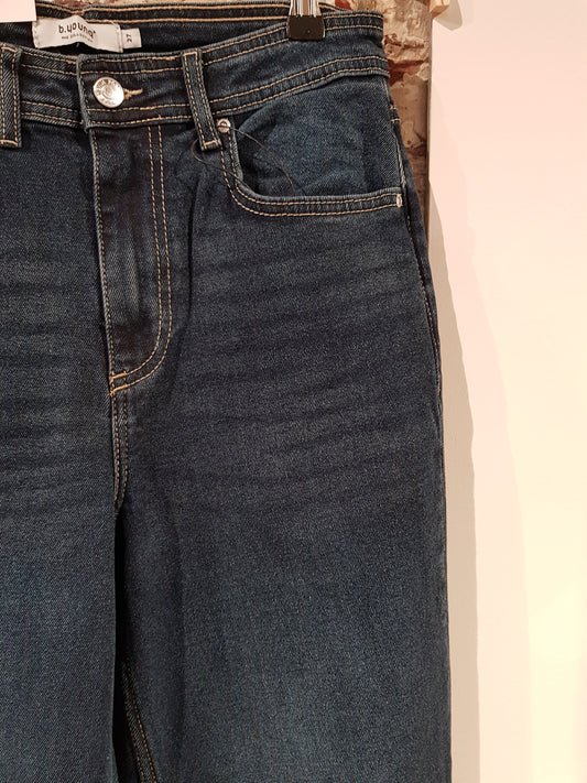 BYKATO BYLISA WIDE JEANS - Dark Blue Denim