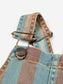 Vertical Stripes - Denim Short Dungaree