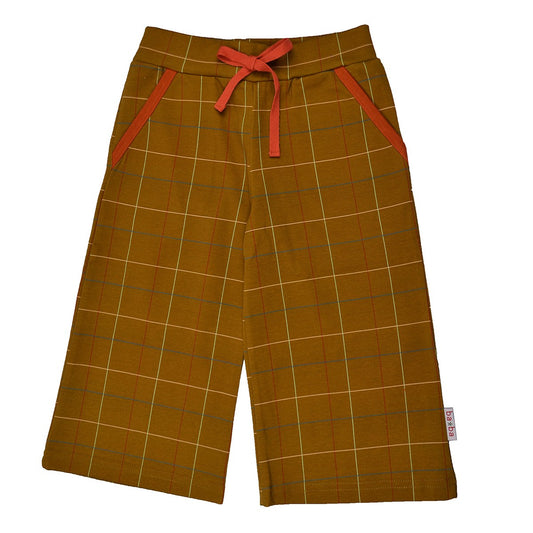 Culotte - Checked Mustard